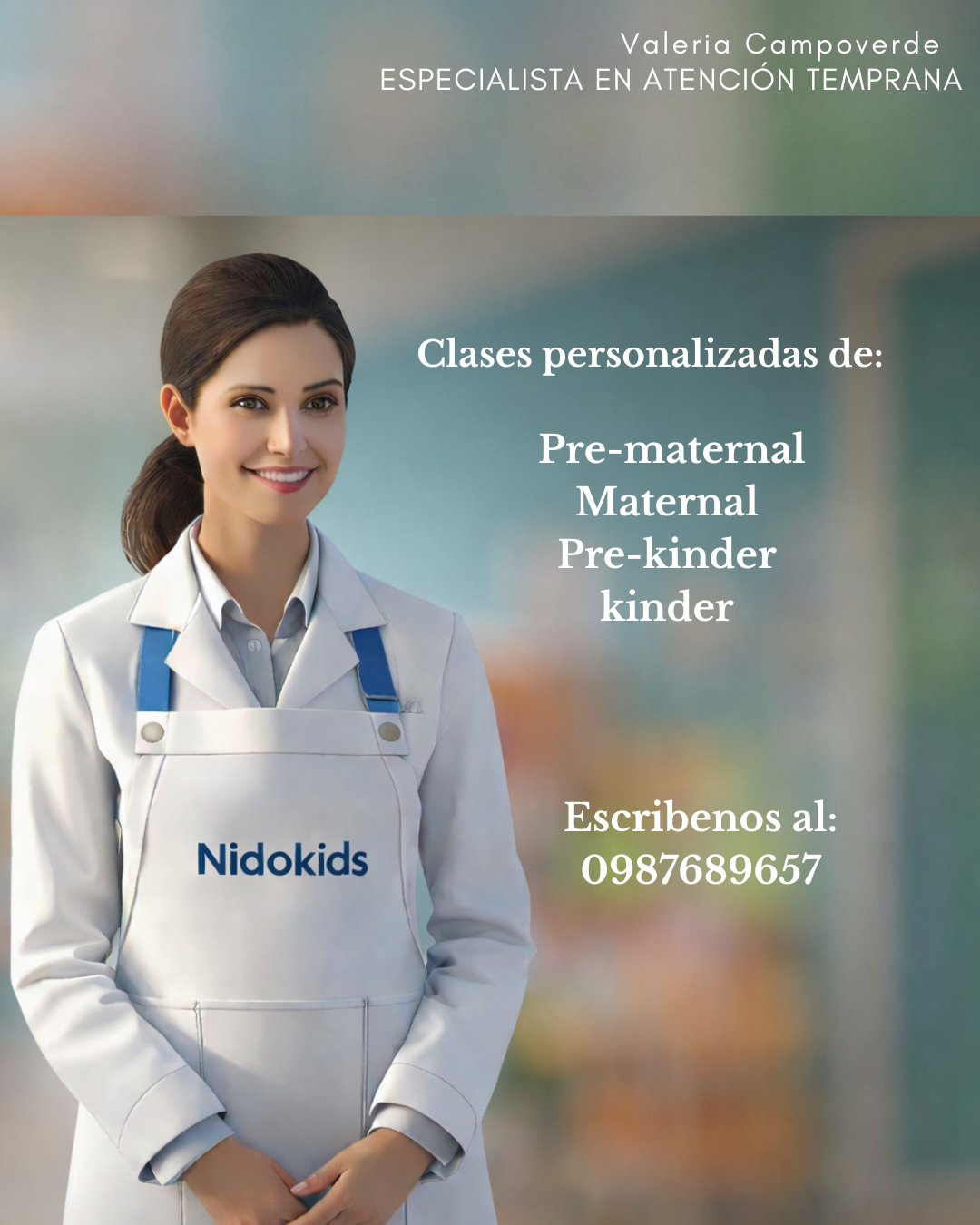 Clases personalizadas desde pre-maternal a kinder